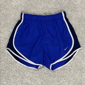 Nike Royal Blue Running Shorts with White Accents